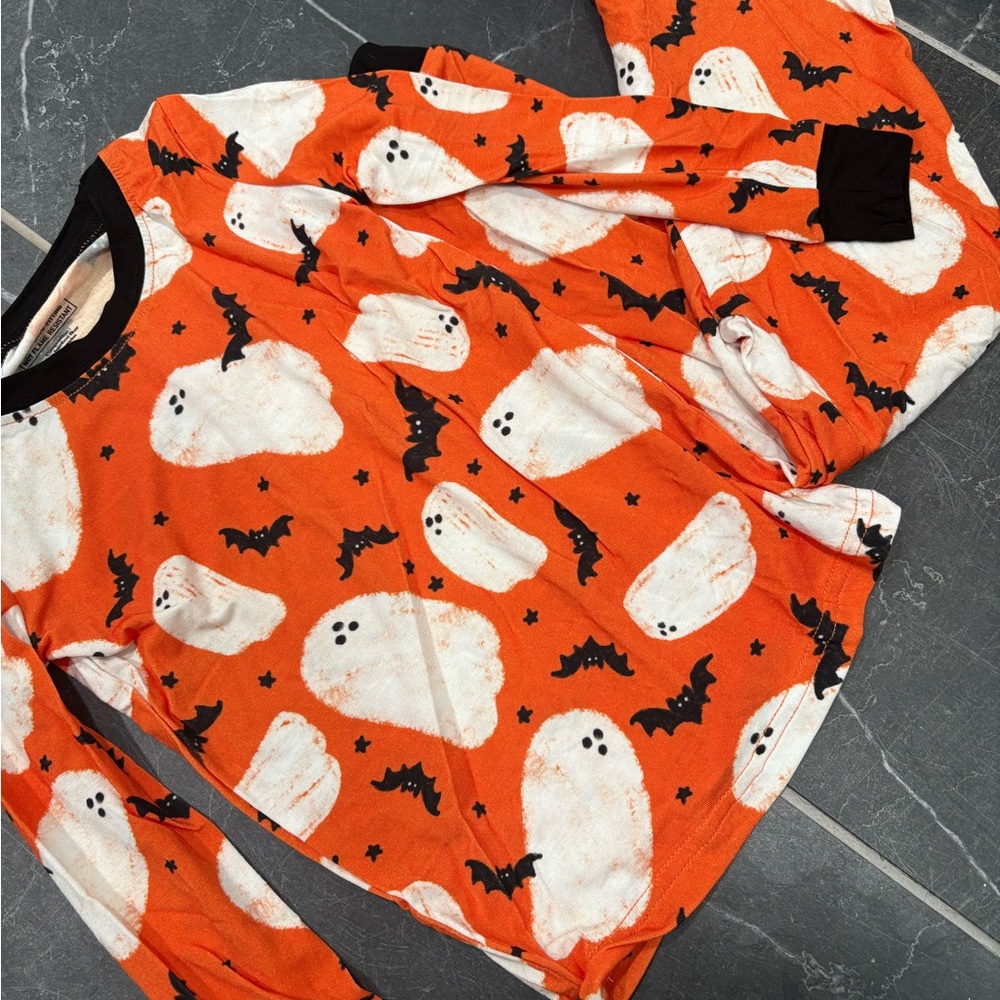 Halloween Ghost and Bat Pajama Set